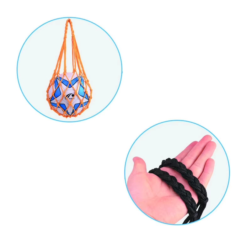High-Quality Portable Nylon Mesh Sports Equipment Carry Bag for Basketball, Volleyball, Football, and Soccer
