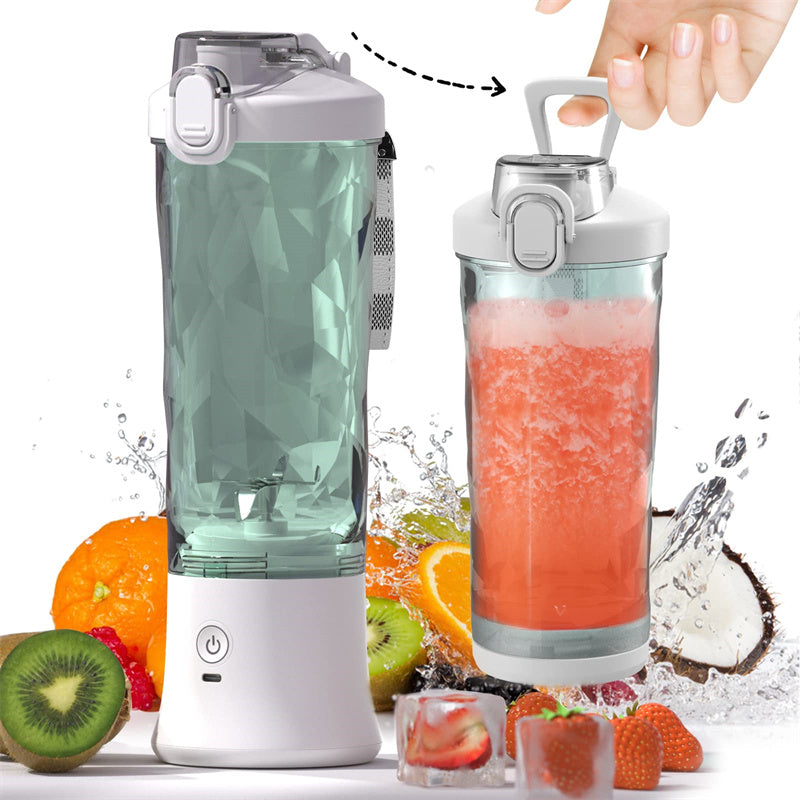 Portable Personal Blender for Shakes and Smoothies with 6-Blade Design