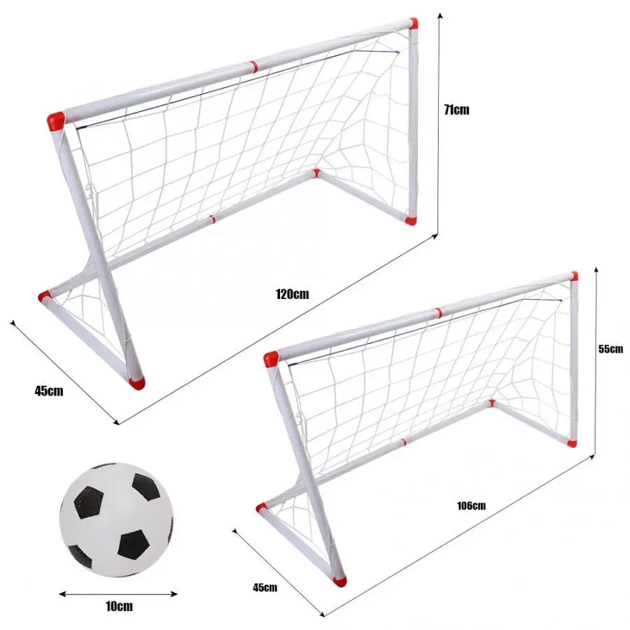 Indoor/Outdoor Mini Soccer Goal Post Set for Children (106/120Cm) with Ball Pump - Official Size Football Sports Toy
