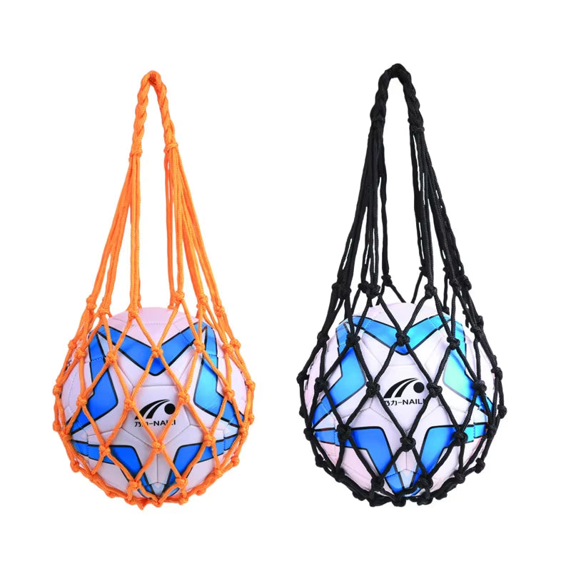 High-Quality Portable Nylon Mesh Sports Equipment Carry Bag for Basketball, Volleyball, Football, and Soccer