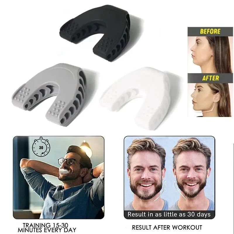 U-Shaped Jaw Exerciser for Facial Toning and Muscle Enhancement