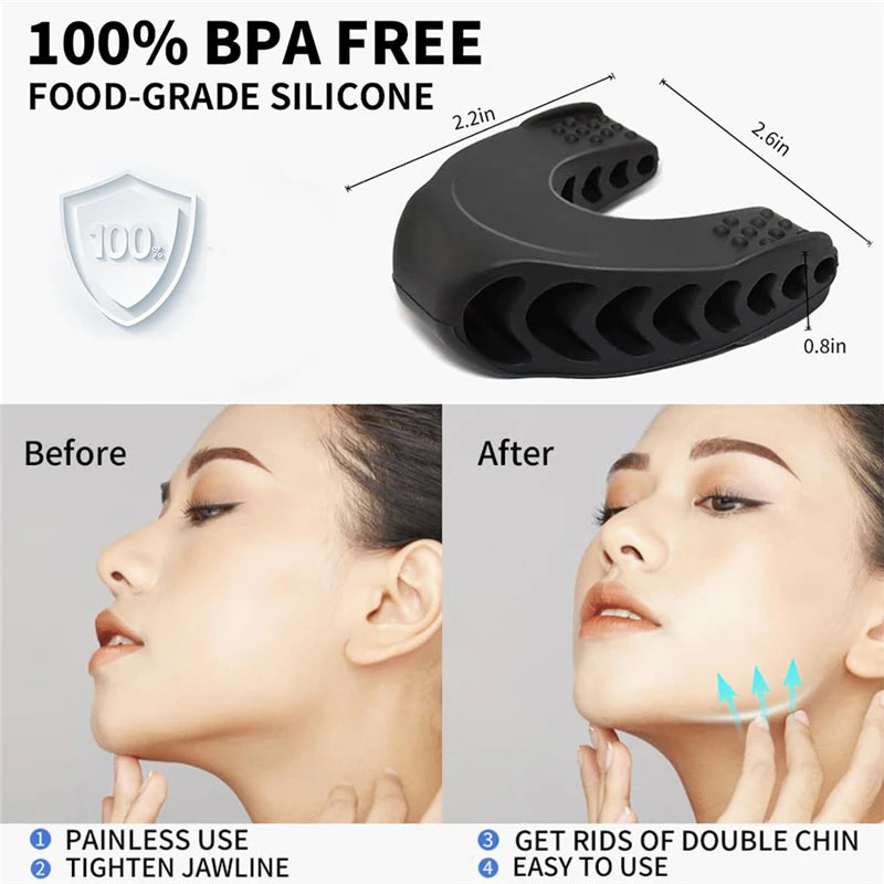 U-Shaped Jaw Exerciser for Facial Toning and Muscle Enhancement