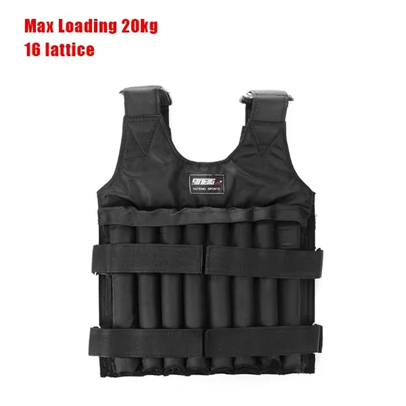 Suteng Adjustable Weighted Vest for Boxing and Fitness Training, Capacity 20kg to 50kg