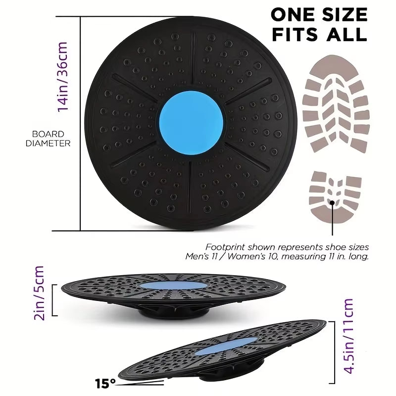 Yoga Balance Board for Sensory Rehabilitation and Fitness Enhancement