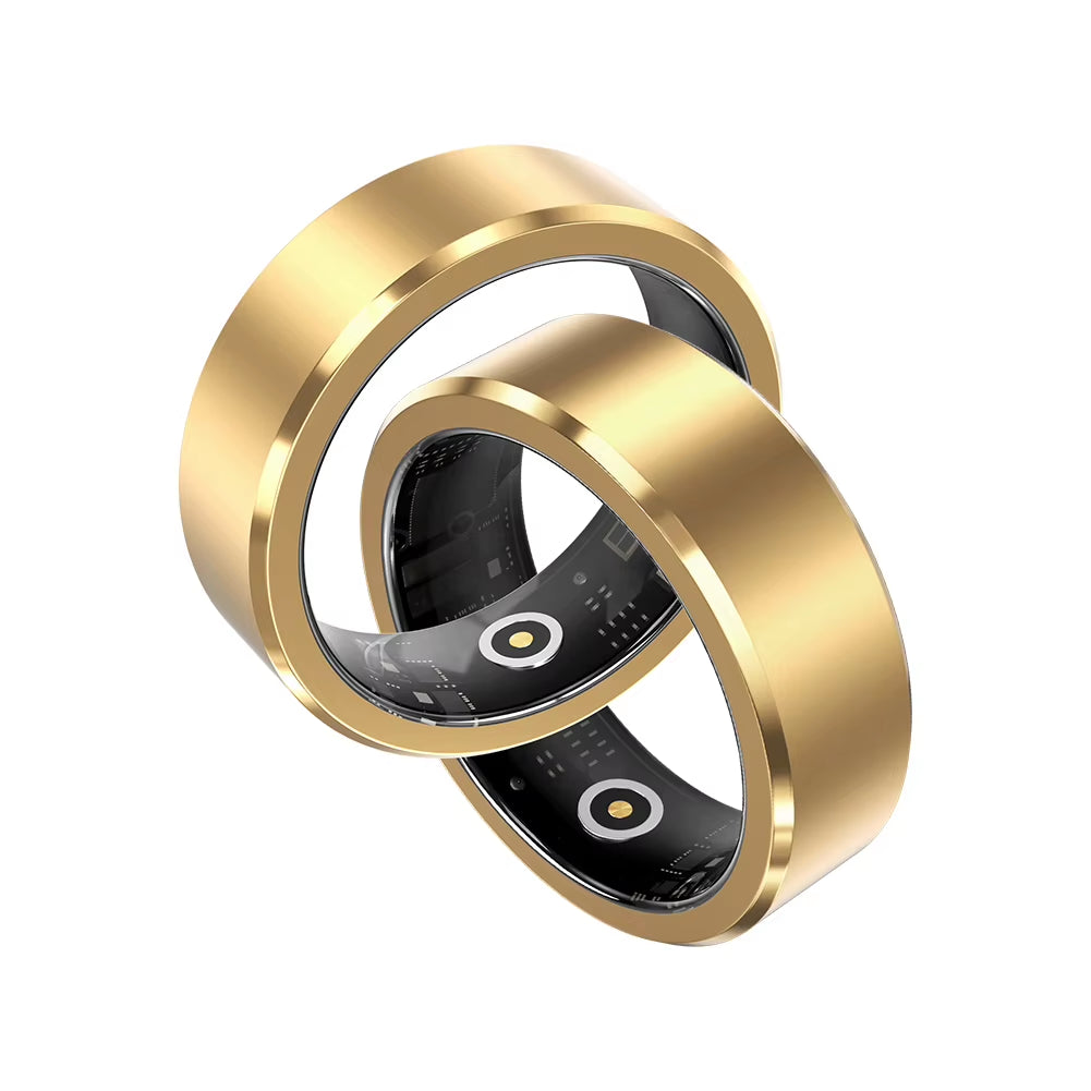 Smart Waterproof Health Monitoring Ring with Blood Oxygen, Heart Rate, and Sleep Tracking for Men and Women