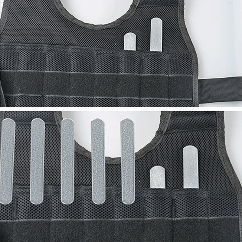 Suteng Adjustable Weighted Vest for Boxing and Fitness Training, Capacity 20kg to 50kg