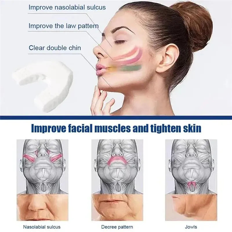 U-Shaped Jaw Exerciser for Facial Toning and Muscle Enhancement