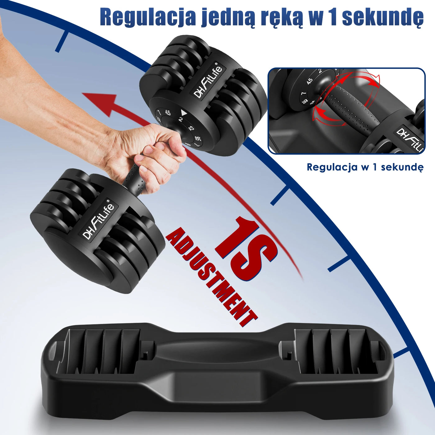 Adjustable Dumbbell Set: 2 to 12 KG with 5 Weight Levels and Weight Discs - Versatile 5-in-1 Short Dumbbells (Set of 2)