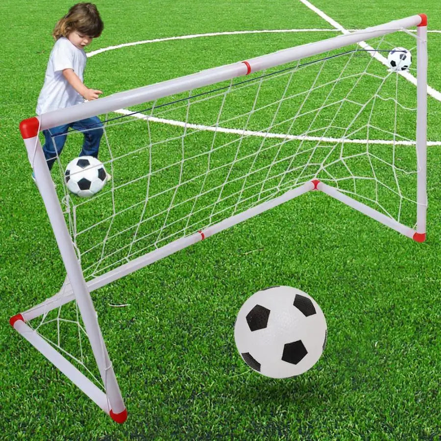 Indoor/Outdoor Mini Soccer Goal Post Set for Children (106/120Cm) with Ball Pump - Official Size Football Sports Toy