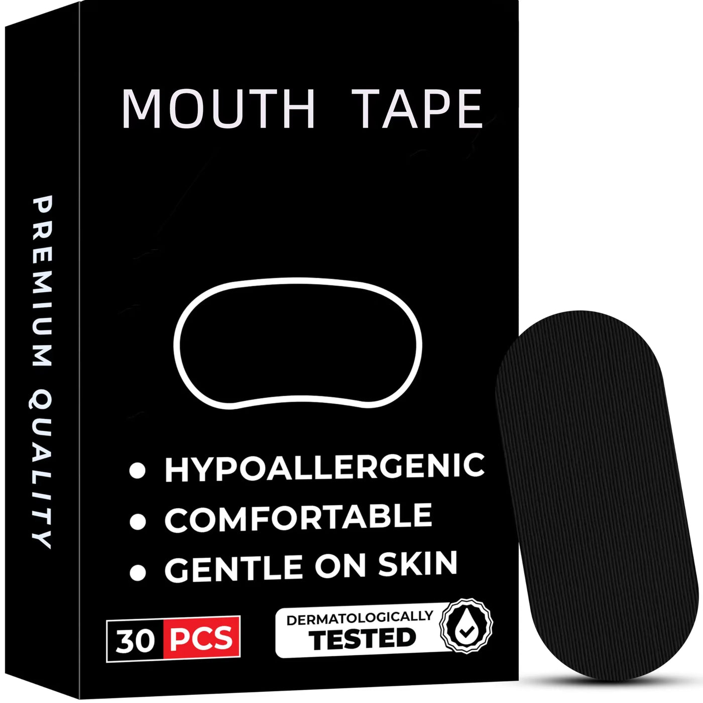 Medical Grade Anti-Snoring Sleep Mouth Tape and Nasal Strips - 30/60 Packs for Improved Breathing and Sleep Quality