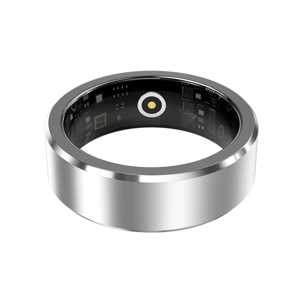 Smart Waterproof Health Monitoring Ring with Blood Oxygen, Heart Rate, and Sleep Tracking for Men and Women
