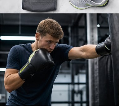 Boxtraining mit Fokus und Bewegung